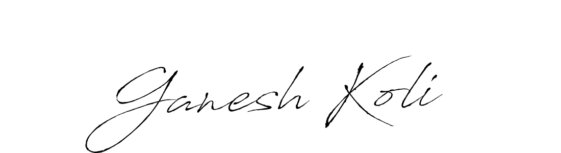 How to make Ganesh Koli signature? Antro_Vectra is a professional autograph style. Create handwritten signature for Ganesh Koli name. Ganesh Koli signature style 6 images and pictures png