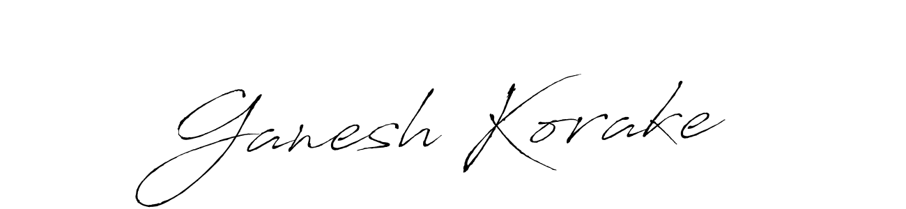 You should practise on your own different ways (Antro_Vectra) to write your name (Ganesh Korake) in signature. don't let someone else do it for you. Ganesh Korake signature style 6 images and pictures png