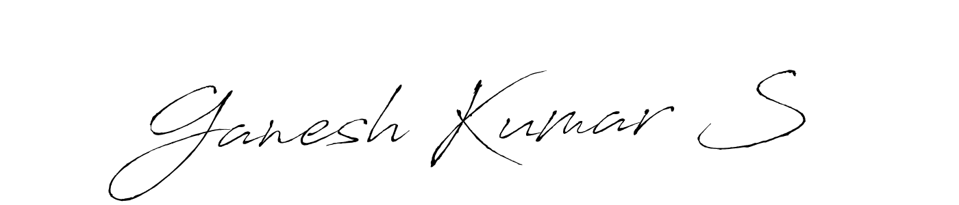 It looks lik you need a new signature style for name Ganesh Kumar S. Design unique handwritten (Antro_Vectra) signature with our free signature maker in just a few clicks. Ganesh Kumar S signature style 6 images and pictures png