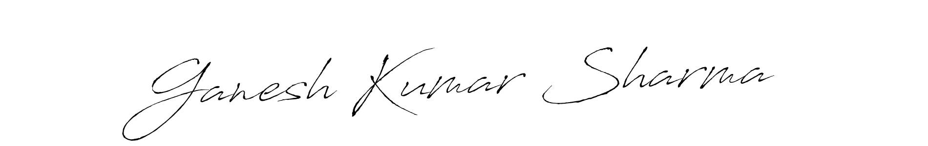 The best way (Antro_Vectra) to make a short signature is to pick only two or three words in your name. The name Ganesh Kumar Sharma include a total of six letters. For converting this name. Ganesh Kumar Sharma signature style 6 images and pictures png