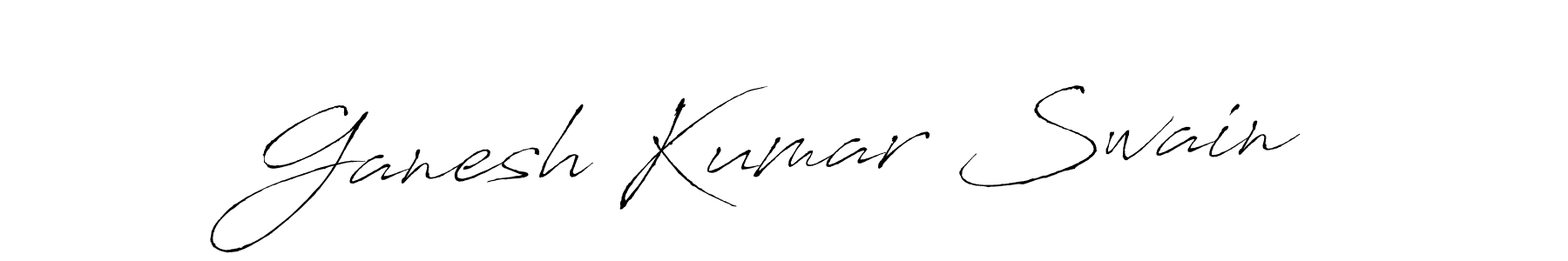 Design your own signature with our free online signature maker. With this signature software, you can create a handwritten (Antro_Vectra) signature for name Ganesh Kumar Swain. Ganesh Kumar Swain signature style 6 images and pictures png