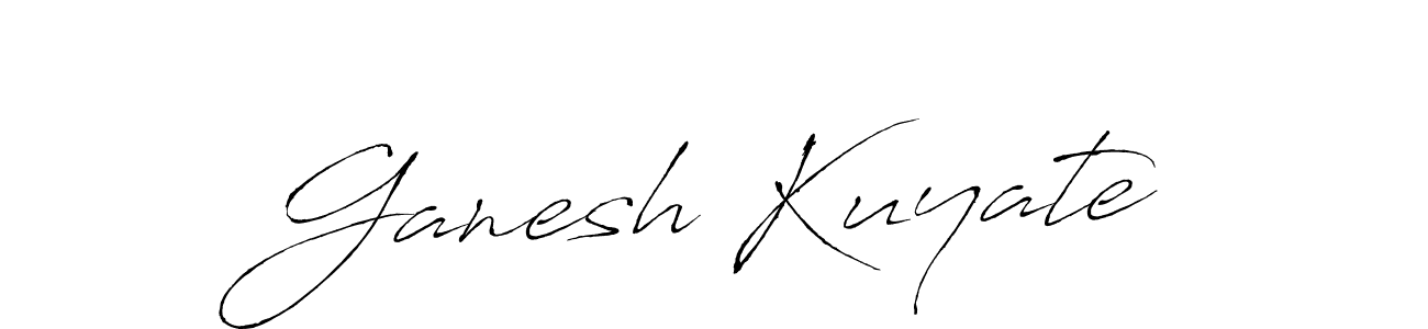 How to make Ganesh Kuyate signature? Antro_Vectra is a professional autograph style. Create handwritten signature for Ganesh Kuyate name. Ganesh Kuyate signature style 6 images and pictures png