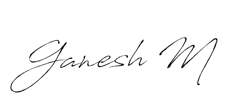 Also You can easily find your signature by using the search form. We will create Ganesh M name handwritten signature images for you free of cost using Antro_Vectra sign style. Ganesh M signature style 6 images and pictures png