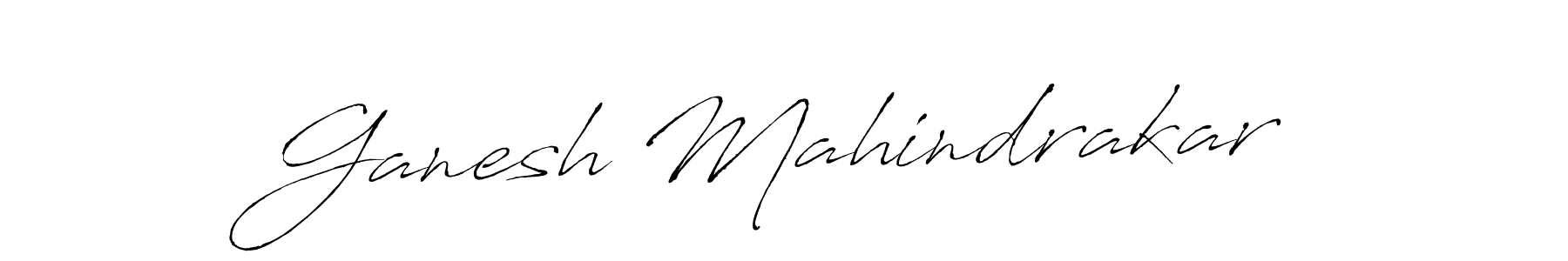 Antro_Vectra is a professional signature style that is perfect for those who want to add a touch of class to their signature. It is also a great choice for those who want to make their signature more unique. Get Ganesh Mahindrakar name to fancy signature for free. Ganesh Mahindrakar signature style 6 images and pictures png