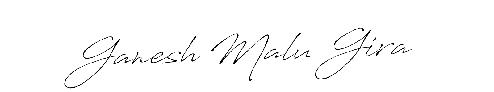 You should practise on your own different ways (Antro_Vectra) to write your name (Ganesh Malu Gira) in signature. don't let someone else do it for you. Ganesh Malu Gira signature style 6 images and pictures png