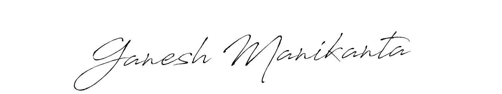 Create a beautiful signature design for name Ganesh Manikanta. With this signature (Antro_Vectra) fonts, you can make a handwritten signature for free. Ganesh Manikanta signature style 6 images and pictures png
