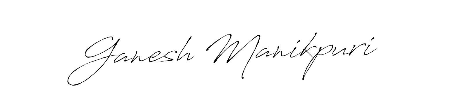 The best way (Antro_Vectra) to make a short signature is to pick only two or three words in your name. The name Ganesh Manikpuri include a total of six letters. For converting this name. Ganesh Manikpuri signature style 6 images and pictures png