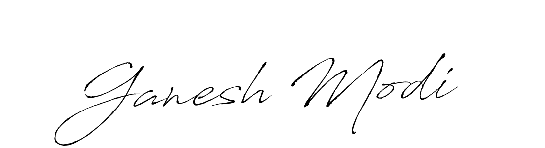 Create a beautiful signature design for name Ganesh Modi. With this signature (Antro_Vectra) fonts, you can make a handwritten signature for free. Ganesh Modi signature style 6 images and pictures png