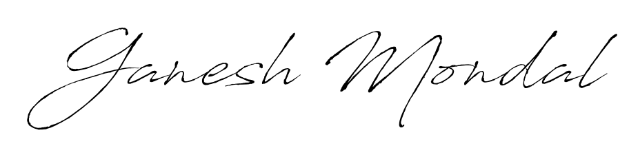 Antro_Vectra is a professional signature style that is perfect for those who want to add a touch of class to their signature. Get Ganesh Mondal name fancy signature for free. Ganesh Mondal signature style 6 images and pictures png