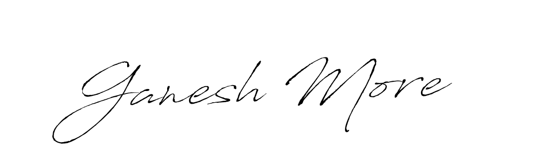 How to make Ganesh More name signature. Use Antro_Vectra style for creating short signs online. This is the latest handwritten sign. Ganesh More signature style 6 images and pictures png