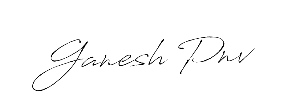 Design your own signature with our free online signature maker. With this signature software, you can create a handwritten (Antro_Vectra) signature for name Ganesh Pnv. Ganesh Pnv signature style 6 images and pictures png