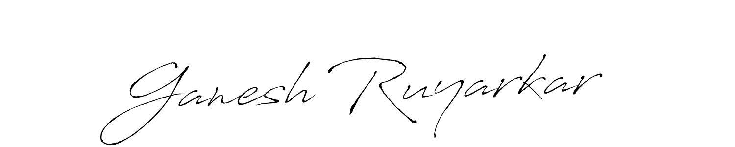 Use a signature maker to create a handwritten signature online. With this signature software, you can design (Antro_Vectra) your own signature for name Ganesh Ruyarkar. Ganesh Ruyarkar signature style 6 images and pictures png