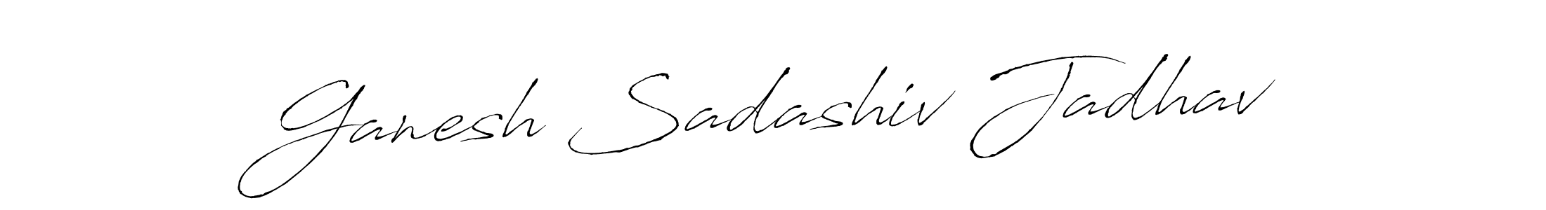 Use a signature maker to create a handwritten signature online. With this signature software, you can design (Antro_Vectra) your own signature for name Ganesh Sadashiv Jadhav. Ganesh Sadashiv Jadhav signature style 6 images and pictures png