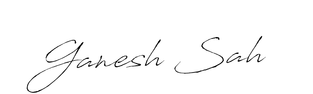 Antro_Vectra is a professional signature style that is perfect for those who want to add a touch of class to their signature. It is also a great choice for those who want to make their signature more unique. Get Ganesh Sah name to fancy signature for free. Ganesh Sah signature style 6 images and pictures png