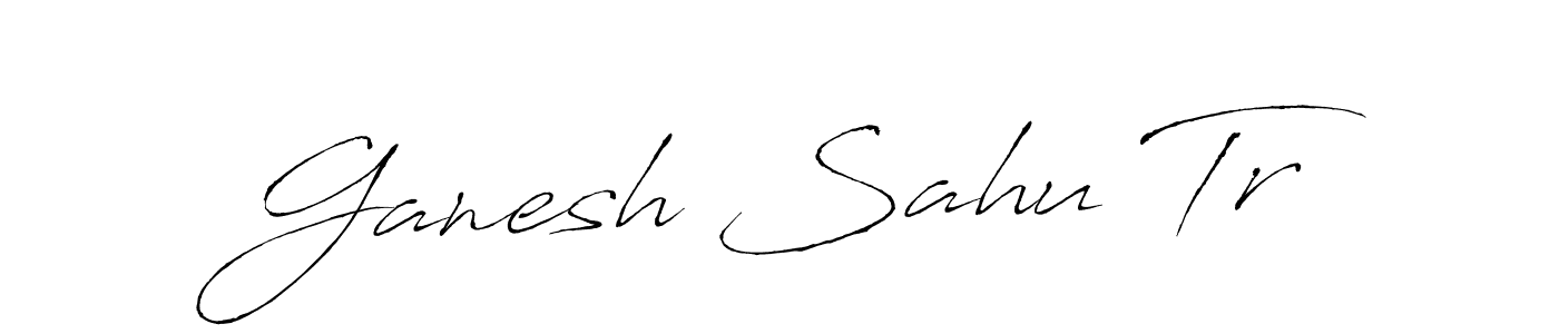 Use a signature maker to create a handwritten signature online. With this signature software, you can design (Antro_Vectra) your own signature for name Ganesh Sahu Tr. Ganesh Sahu Tr signature style 6 images and pictures png