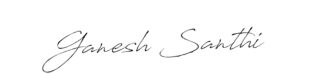 Similarly Antro_Vectra is the best handwritten signature design. Signature creator online .You can use it as an online autograph creator for name Ganesh Santhi. Ganesh Santhi signature style 6 images and pictures png