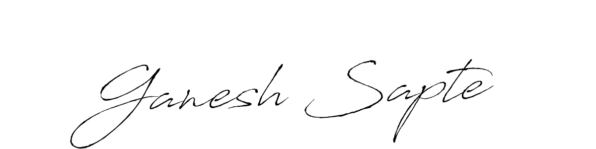 Ganesh Sapte stylish signature style. Best Handwritten Sign (Antro_Vectra) for my name. Handwritten Signature Collection Ideas for my name Ganesh Sapte. Ganesh Sapte signature style 6 images and pictures png