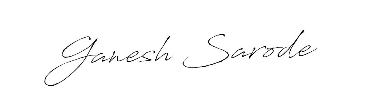 How to make Ganesh Sarode name signature. Use Antro_Vectra style for creating short signs online. This is the latest handwritten sign. Ganesh Sarode signature style 6 images and pictures png