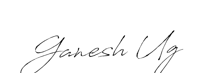 How to make Ganesh Ug signature? Antro_Vectra is a professional autograph style. Create handwritten signature for Ganesh Ug name. Ganesh Ug signature style 6 images and pictures png