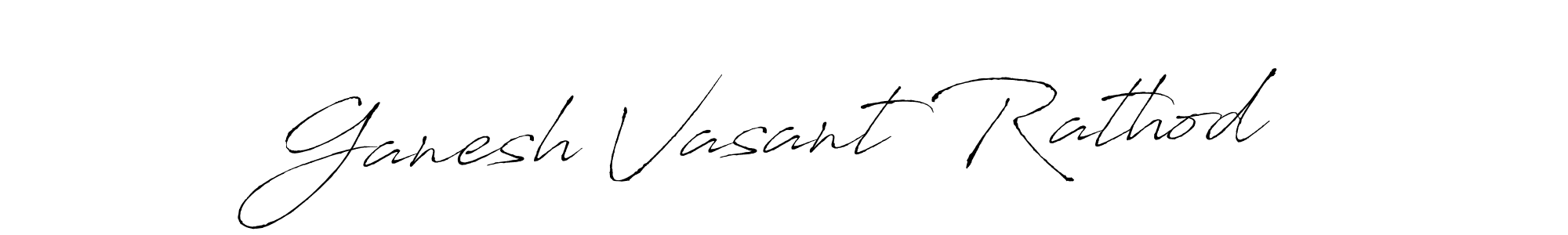 Use a signature maker to create a handwritten signature online. With this signature software, you can design (Antro_Vectra) your own signature for name Ganesh Vasant Rathod. Ganesh Vasant Rathod signature style 6 images and pictures png