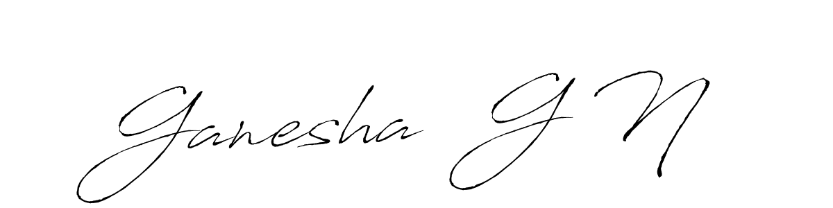 Once you've used our free online signature maker to create your best signature Antro_Vectra style, it's time to enjoy all of the benefits that Ganesha  G N name signing documents. Ganesha  G N signature style 6 images and pictures png