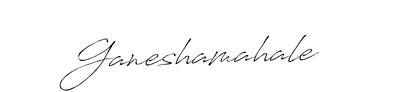 You should practise on your own different ways (Antro_Vectra) to write your name (Ganeshamahale) in signature. don't let someone else do it for you. Ganeshamahale signature style 6 images and pictures png