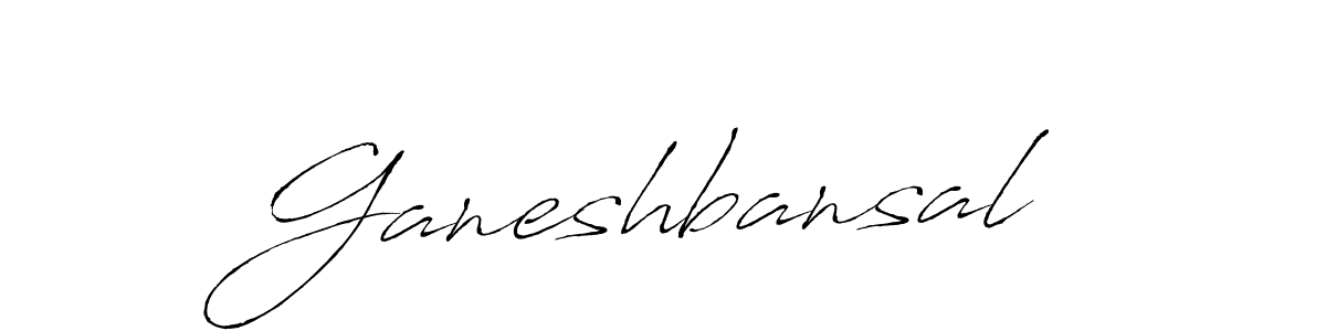 Create a beautiful signature design for name Ganeshbansal. With this signature (Antro_Vectra) fonts, you can make a handwritten signature for free. Ganeshbansal signature style 6 images and pictures png