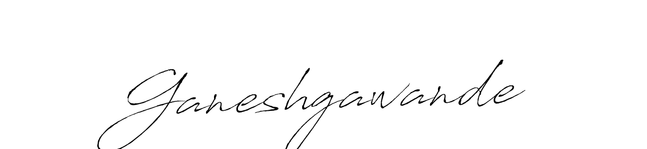 How to make Ganeshgawande signature? Antro_Vectra is a professional autograph style. Create handwritten signature for Ganeshgawande name. Ganeshgawande signature style 6 images and pictures png