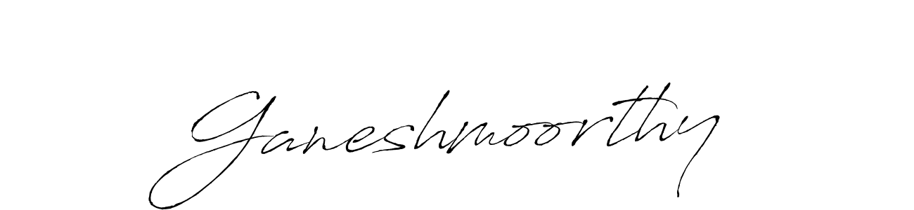 Make a beautiful signature design for name Ganeshmoorthy. With this signature (Antro_Vectra) style, you can create a handwritten signature for free. Ganeshmoorthy signature style 6 images and pictures png