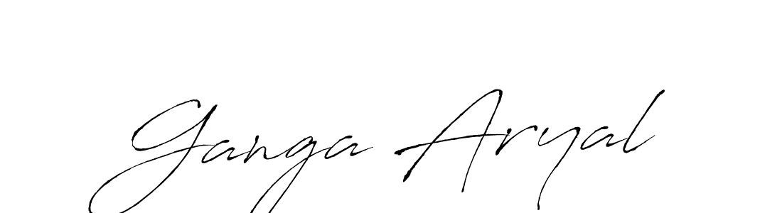 Similarly Antro_Vectra is the best handwritten signature design. Signature creator online .You can use it as an online autograph creator for name Ganga Aryal. Ganga Aryal signature style 6 images and pictures png