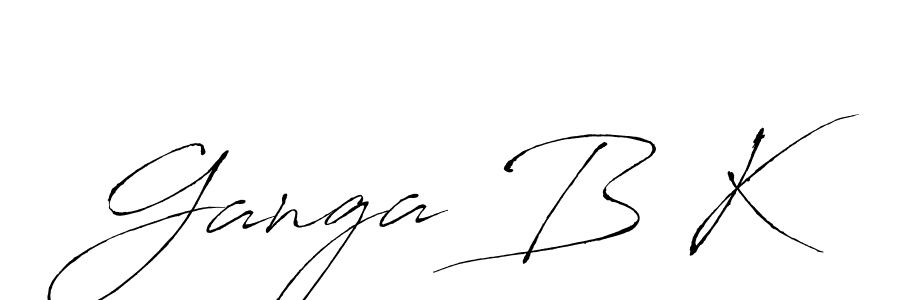 You should practise on your own different ways (Antro_Vectra) to write your name (Ganga B K) in signature. don't let someone else do it for you. Ganga B K signature style 6 images and pictures png