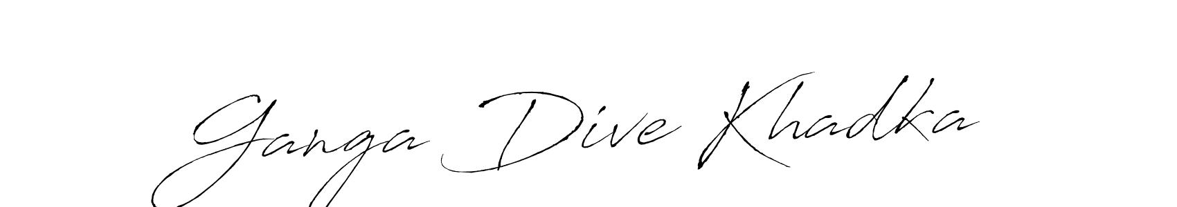 Create a beautiful signature design for name Ganga Dive Khadka. With this signature (Antro_Vectra) fonts, you can make a handwritten signature for free. Ganga Dive Khadka signature style 6 images and pictures png