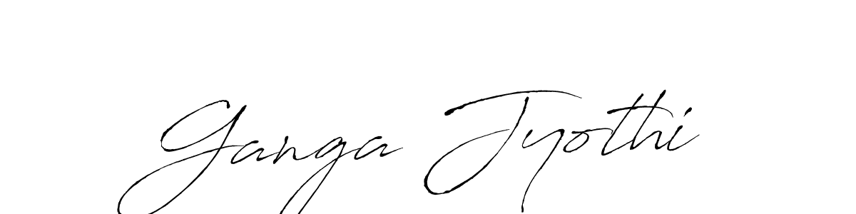 Antro_Vectra is a professional signature style that is perfect for those who want to add a touch of class to their signature. It is also a great choice for those who want to make their signature more unique. Get Ganga Jyothi name to fancy signature for free. Ganga Jyothi signature style 6 images and pictures png