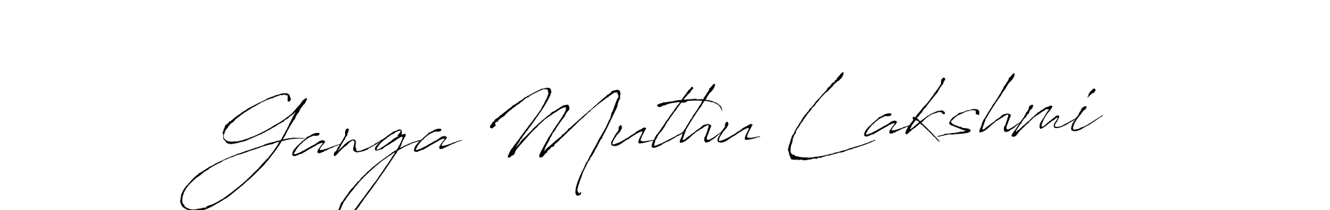 Use a signature maker to create a handwritten signature online. With this signature software, you can design (Antro_Vectra) your own signature for name Ganga Muthu Lakshmi. Ganga Muthu Lakshmi signature style 6 images and pictures png