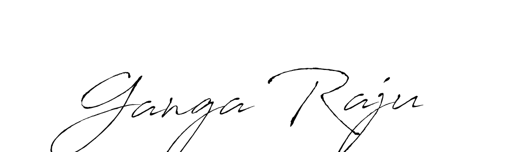 Design your own signature with our free online signature maker. With this signature software, you can create a handwritten (Antro_Vectra) signature for name Ganga Raju. Ganga Raju signature style 6 images and pictures png