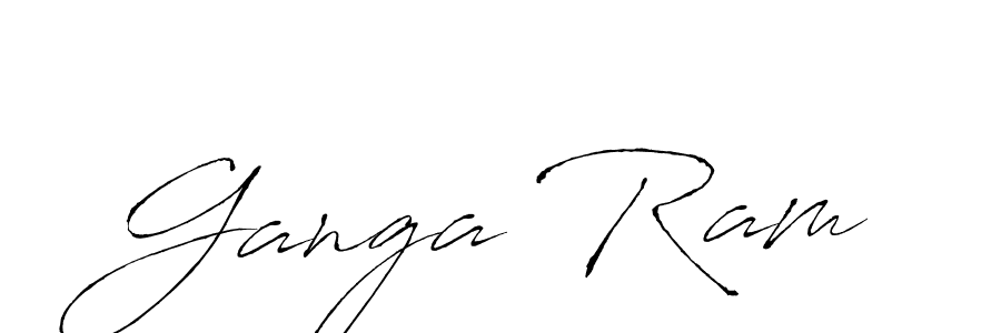 Design your own signature with our free online signature maker. With this signature software, you can create a handwritten (Antro_Vectra) signature for name Ganga Ram. Ganga Ram signature style 6 images and pictures png