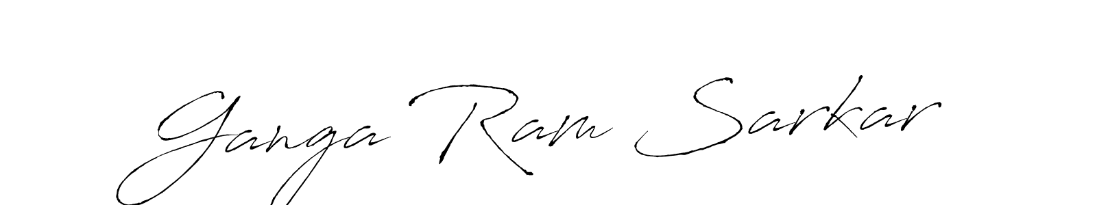 Create a beautiful signature design for name Ganga Ram Sarkar. With this signature (Antro_Vectra) fonts, you can make a handwritten signature for free. Ganga Ram Sarkar signature style 6 images and pictures png