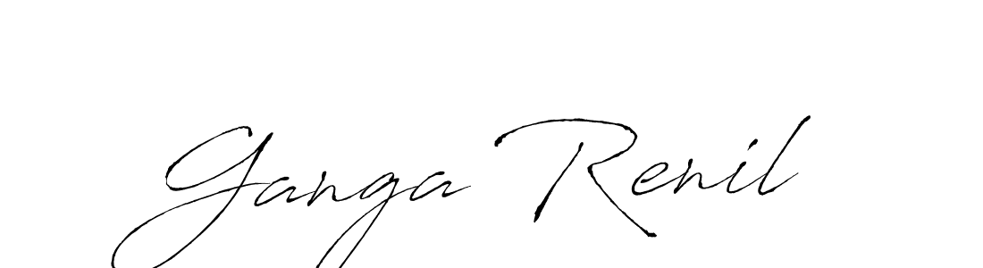 Use a signature maker to create a handwritten signature online. With this signature software, you can design (Antro_Vectra) your own signature for name Ganga Renil. Ganga Renil signature style 6 images and pictures png