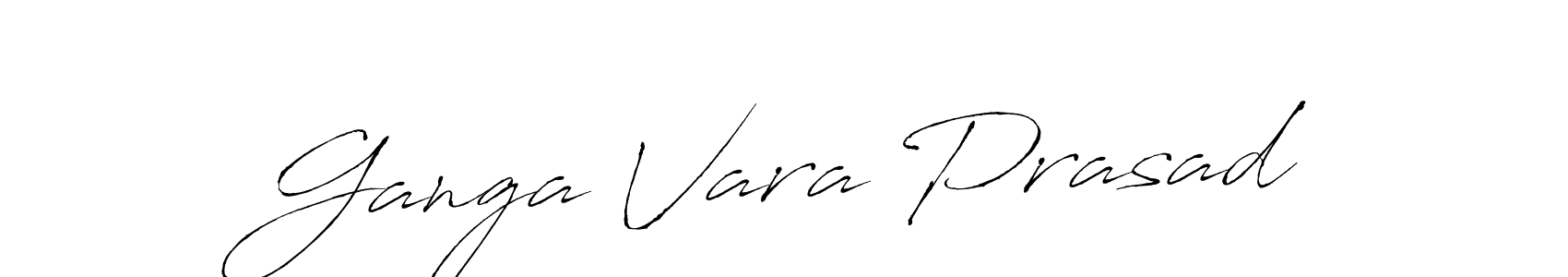 How to make Ganga Vara Prasad name signature. Use Antro_Vectra style for creating short signs online. This is the latest handwritten sign. Ganga Vara Prasad signature style 6 images and pictures png