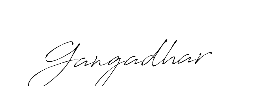 Make a beautiful signature design for name Gangadhar. With this signature (Antro_Vectra) style, you can create a handwritten signature for free. Gangadhar signature style 6 images and pictures png