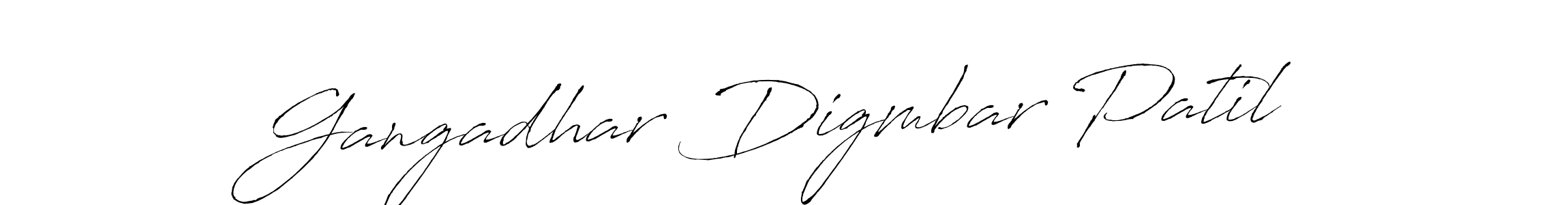 How to make Gangadhar Digmbar Patil signature? Antro_Vectra is a professional autograph style. Create handwritten signature for Gangadhar Digmbar Patil name. Gangadhar Digmbar Patil signature style 6 images and pictures png