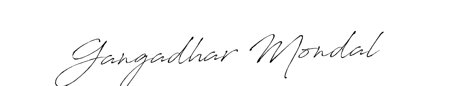 Use a signature maker to create a handwritten signature online. With this signature software, you can design (Antro_Vectra) your own signature for name Gangadhar Mondal. Gangadhar Mondal signature style 6 images and pictures png
