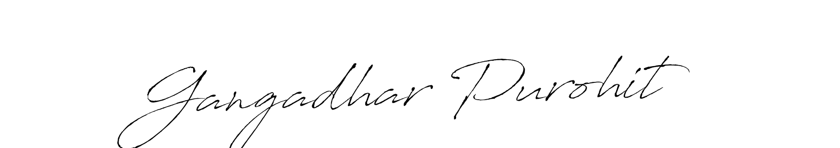 Use a signature maker to create a handwritten signature online. With this signature software, you can design (Antro_Vectra) your own signature for name Gangadhar Purohit. Gangadhar Purohit signature style 6 images and pictures png