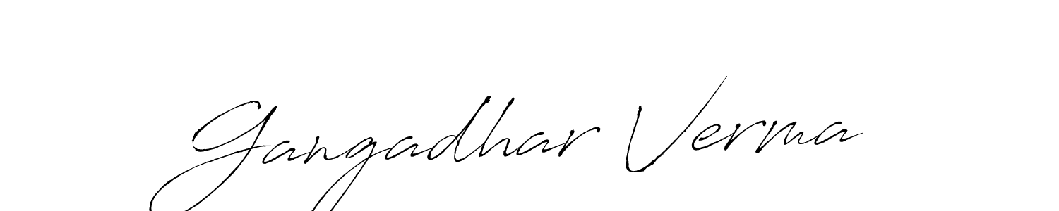 It looks lik you need a new signature style for name Gangadhar Verma. Design unique handwritten (Antro_Vectra) signature with our free signature maker in just a few clicks. Gangadhar Verma signature style 6 images and pictures png