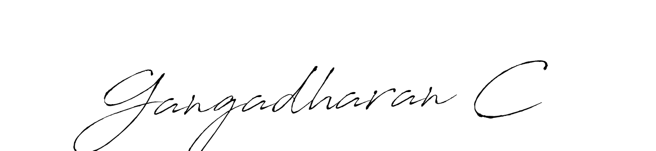 if you are searching for the best signature style for your name Gangadharan C. so please give up your signature search. here we have designed multiple signature styles  using Antro_Vectra. Gangadharan C signature style 6 images and pictures png