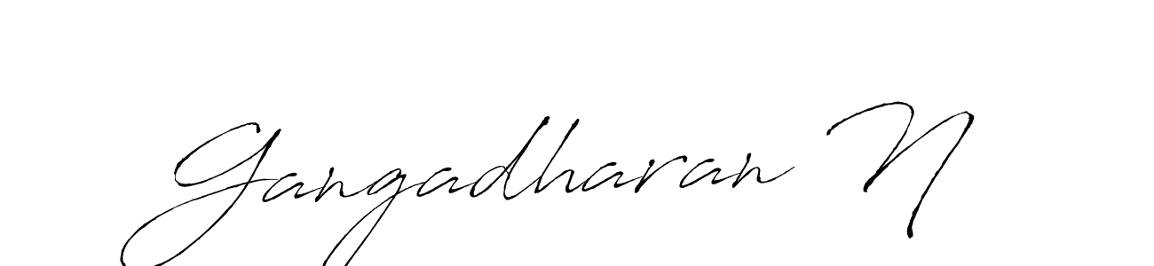 Make a beautiful signature design for name Gangadharan N. Use this online signature maker to create a handwritten signature for free. Gangadharan N signature style 6 images and pictures png