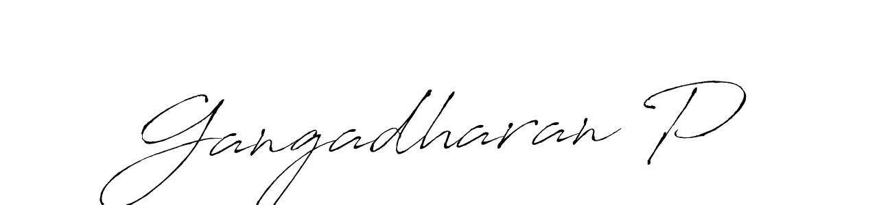 The best way (Antro_Vectra) to make a short signature is to pick only two or three words in your name. The name Gangadharan P include a total of six letters. For converting this name. Gangadharan P signature style 6 images and pictures png