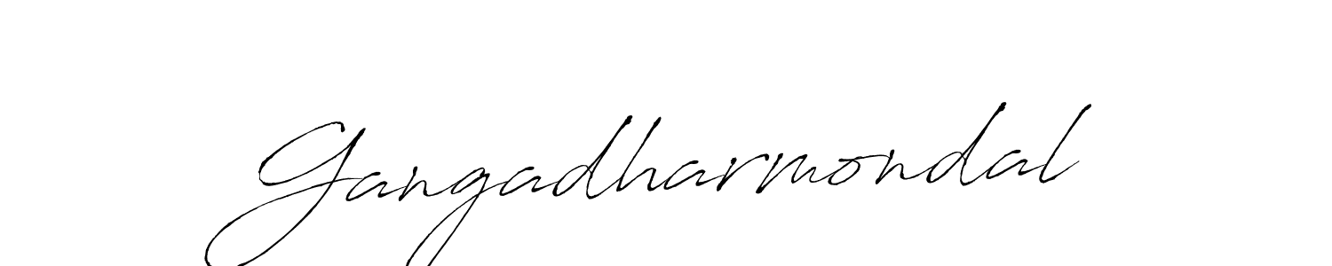 Create a beautiful signature design for name Gangadharmondal. With this signature (Antro_Vectra) fonts, you can make a handwritten signature for free. Gangadharmondal signature style 6 images and pictures png