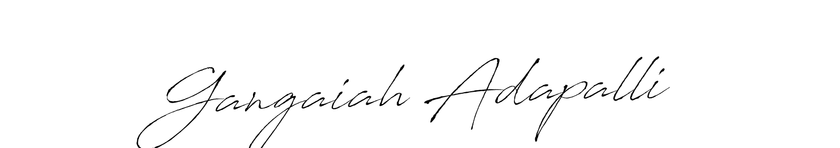 You should practise on your own different ways (Antro_Vectra) to write your name (Gangaiah Adapalli) in signature. don't let someone else do it for you. Gangaiah Adapalli signature style 6 images and pictures png