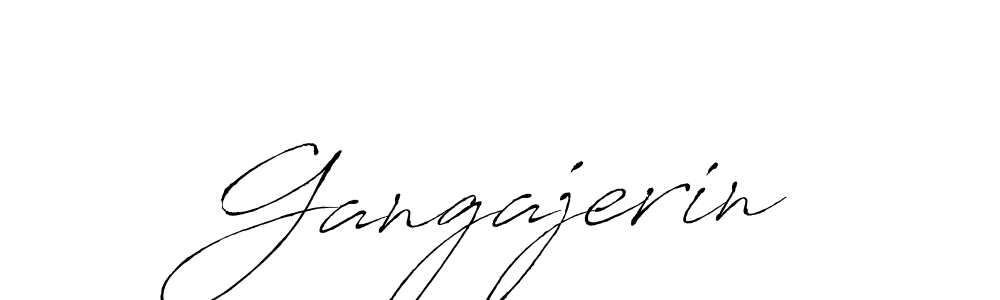 Use a signature maker to create a handwritten signature online. With this signature software, you can design (Antro_Vectra) your own signature for name Gangajerin. Gangajerin signature style 6 images and pictures png